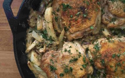 Creamy Chicken, Fennel, and Mushroom Skillet
